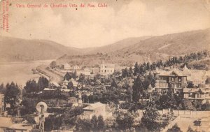 Chorrillos Vina del Mar Chile Birds Eye View Vintage Postcard AA68694