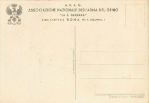 Illustratore geniere RETROSI signed ARMA DEL GENIO  Per una piu grande Italia 