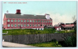 SALEM, OR Oregon ~ Salem WOOLEN MILLS  c1910s Mitchell #1099 Postcard