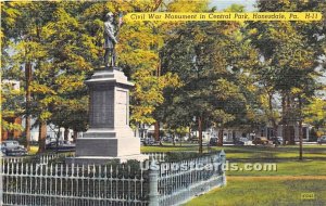 Civil War Monument, Central Park - Honesdale, Pennsylvania