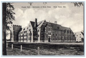 Notre Dame IN, Aluminum Hall University Of Notre Dame Building Campus Postcard 