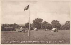 Chigwell Essex Girl Guides Association Camping Group Tents Scouts Postcard