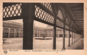 Vintage Postcard 1910's Marrakech Cour du  Palais la Bahia Photo by Fiandrin