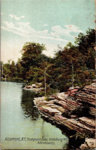 Altamont NY Thompsons Lake Hildeburg Mts Adirondacks Vintage Postcard R28