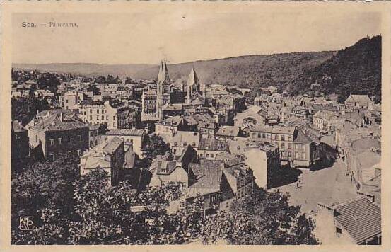 Belgium Spa Panorama 1948