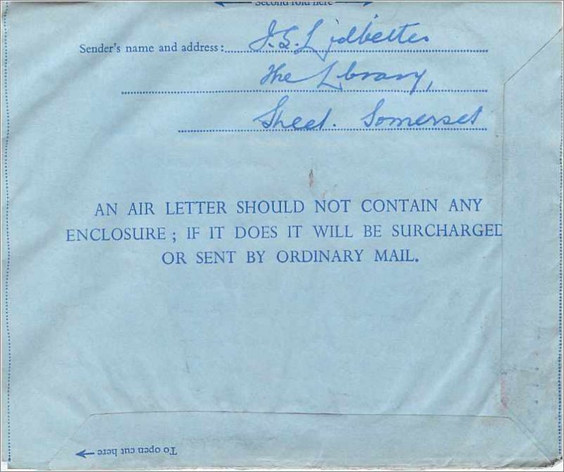 Entier Postal Stationery Postal Aerogramme Aeogram Great Britain Great Britain