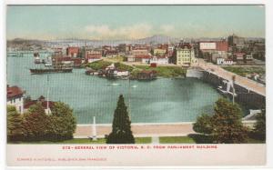 Panorama Victoria British Columbia Canada 1905c postcard