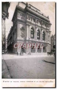 Old Postcard Paris Le Nouvel Opera Comique Place Boieldieu