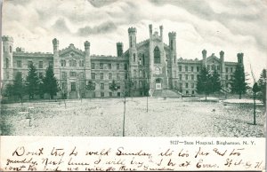 Postcard NY Binghamton State Hospital 1907