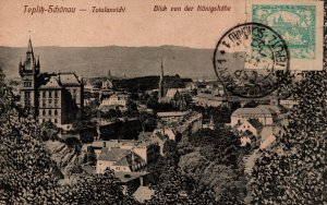 Czech Republic Teplitz Schönau Teplice Vintage Postcard 08.76