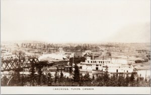 Carcross YT Yukon Steamers Bridge Unused Real Photo Postcard G92