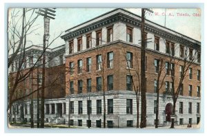 1911 YMCA Toledo Ohio OH Building Transfer Clerk Cancel Posted Vintage Postcard 