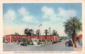 Indio California Hotel Street View Antique Postcard K87202