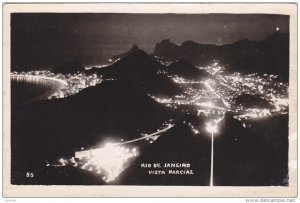 RP, Vista Parcial En La Noche, Rio De Janeiro, Brazil, 1920-1940s