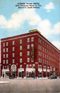 South Dakota Aberdeen Alonzo Ward Hotel 1953