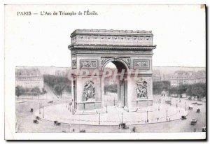 Old Postcard Paris Arc de Triomphe de L'Etoile