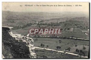 Postcard Old Vezelay Saint Pere View taken from the terrace of the Chateau