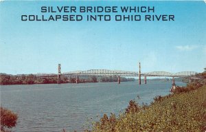 J66/ Knauga Ohio Postcard Chrome Silver Bridge Collapse Disaster W Va 153