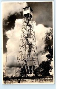 Tower Mount Roosevelt US-70 Near Rockwood Tennessee Vintage Photo Postcard D09