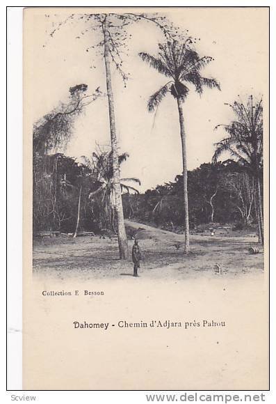 Chemin d'Adjara Pres Pahou, Dahomey, Africa, 1900-1910s