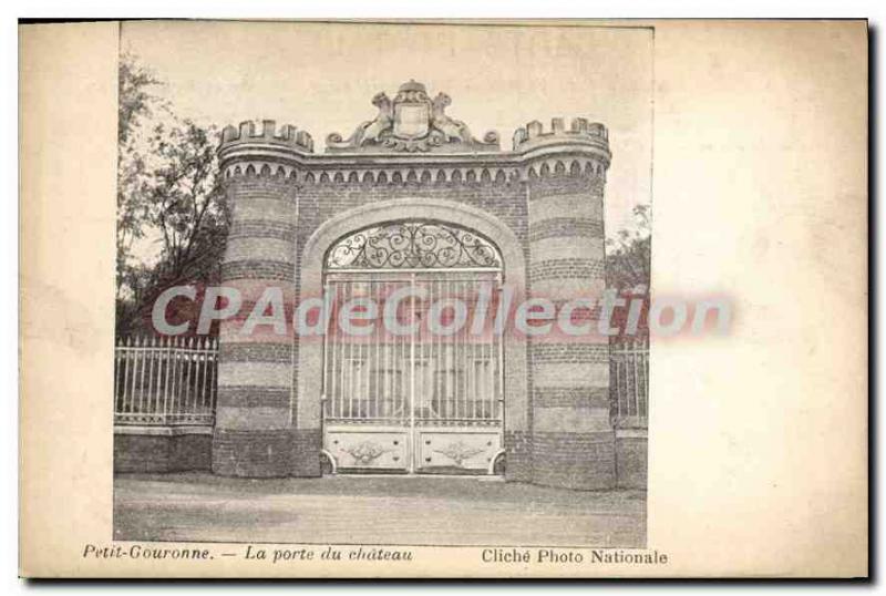 Old Postcard Small Gouronne La Porte Du Castle