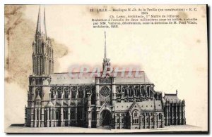 Postcard Old Lille Basilica of Our Lady of Treile