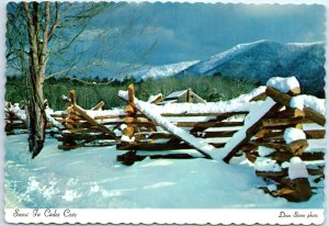 Postcard - Snow In Cades Cove, Great Smoky Mountains National Park - Tennessee