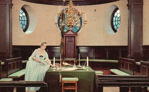 Vintage Postcard Chamber of the House of Burgesses in the Reconstructed Capital