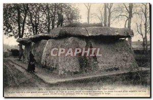 Around Saumur Old Postcard Bagneux The large dolmen