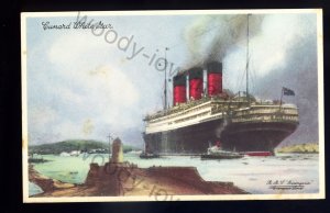 LS2496 - Cunard White Star Liner - Berengaria - postcard