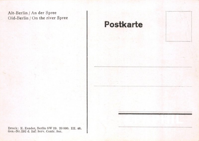 Postcard Modern Alt-Berlin / An der Spree