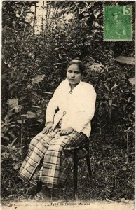 CPA AK INDOCHINA Type de Femme Malaise VIETNAM (958170)