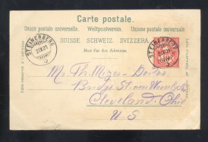 GRUSS AUS LUZERN SWITZERLAND 1901 VINTAGE POSTCARD