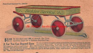 Advertising Postcard, Quaker Valley Manufacturing Co, Sudden Service Car, Aurora