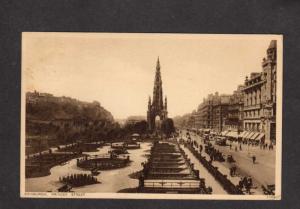 UK Edinburgh Scotland Princes Street St Carte Postale Postcard Vintage