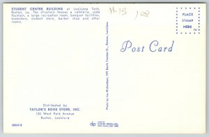 Ruston Louisiana Tech~Student Union~Autumn Trees~1950s Postcard 