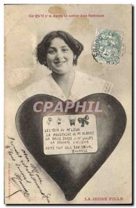 Old Postcard Fantaisie It & # 39He that is in the hearts of women