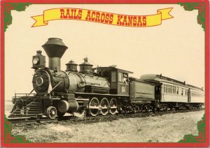 postcard Rails Across Kansas: Cyrus K. Holliday locomotive train