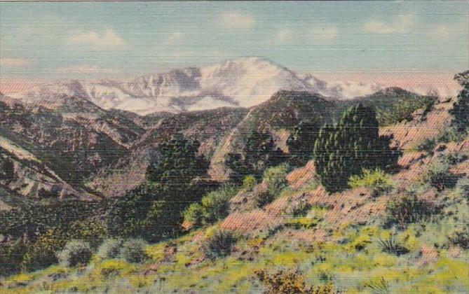 Colorado Pikes Peak Curteich
