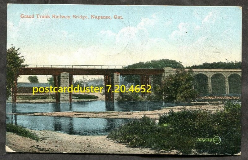 dc53 - NAPANEE Ontario 1907 GTR Railway Bridge