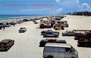 Beach Scene South From the Pier Daytona Beach FL