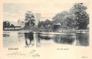 uk40128 old church llanrwst wales real photo uk