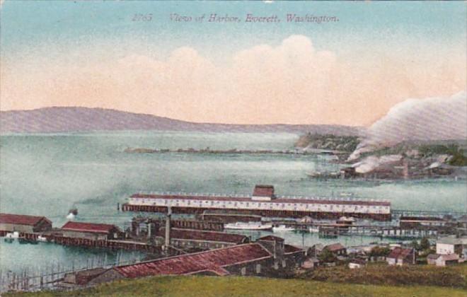 Washington Everett View Of The Harbor