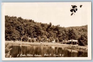 c1950's Rustic House Cabins Route 9 Keene New Hampshire NH RPPC Photo Postcard