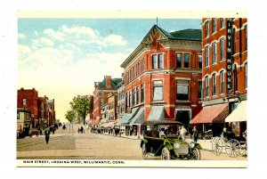 CT - Willimantic. Main Street Looking West