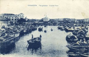 PC CPA SINGAPORE, VUE GENERALE - GENERAL VIEW, Vintage Postcard (b19569)