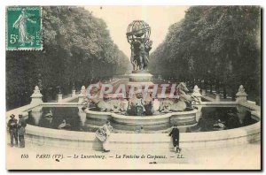 Old Postcard Paris VI Luxembourg Fountain Carpeaux