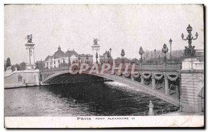 Old Postcard Paris Pont Alexandre III