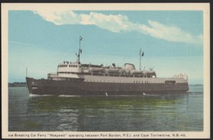 ABEGWEIT Ice Breaker Car Ferry Cape Tormentine NB Port Borden PEI ~ WB PECO