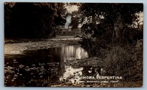 Ponce Puerto Rico Postcard Hora Vespertina Rodriguez Serra 1924 RPPC Photo